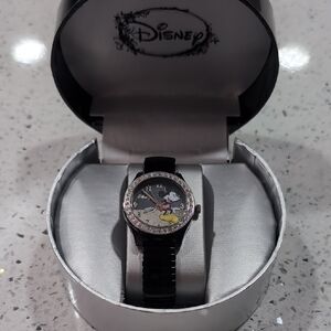 Disney Black and Silver Mickey Mouse Watch